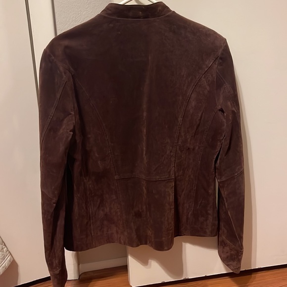 Polyester coat with 100% leather lining, size Medium, worn twice - Picture 3 of 3